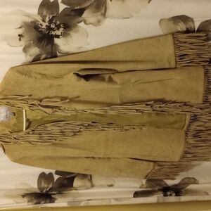 Wilson Cream Suede Fringe Jacket for Identical Jacket 4Cover of Vogue. Gorgeous.